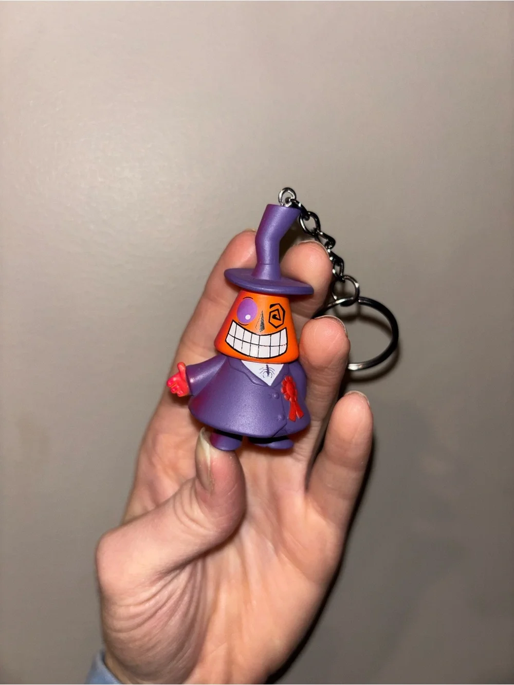 Disney Nightmare Before Christmas Lock Figure Keychain PVC Character Toy